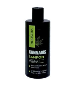 Herbavera Cannabis /Konope/ upokojujúci šampón na vlasy s konope, klinčekom, vrbovou kôrou a yzopom 300 ml – jemná starostlivosť pre citlivú pokožku hlavy