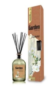 Garden Collection vonný difúzer 100 ml s tyčinkami Jasmine – jemná a elegantná jazmínová vôňa pre harmonický interiér