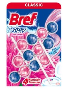 Bref Power Aktiv WC blok Flower 3x50g
