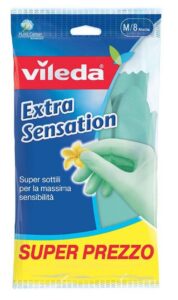 Vileda Extra Sensation - latexové rukavice veľkosť M