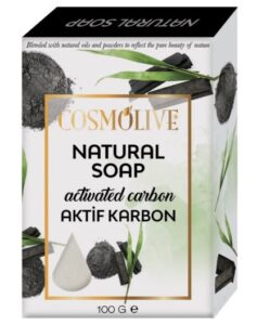 Cosmolive prírodné detoxikačné mydlo s aktívnym uhlím 100g