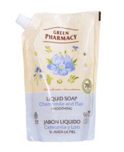 Green Pharmacy Chamomile&Flax tekuté mydlo - náhradná náplň 460ml