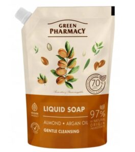 Green Pharmacy Almond&Argan oil tekuté mydlo - náhradná náplň 460ml