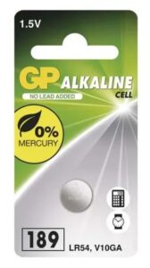 Alkalická gombíková batéria GP LR54 (189F) - 1 ks