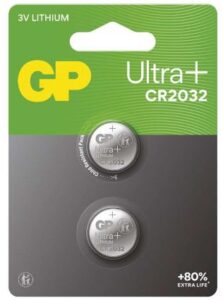 Lítiová gombíková batéria GP CR2032 2ks