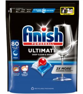 Finish Ultimate Fresh tablety do umývačky 80ks
