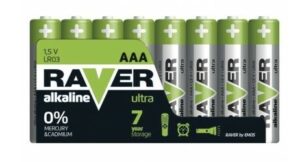 Alkalická batéria RAVER LR3 1,5V (AAA) 8ks