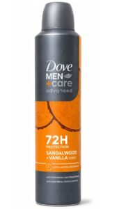 Dove Advanced Care Sandalwood+Vanilla pánsky deospray 250ml