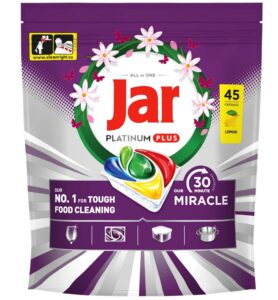 Jar Platinum Plus All in One Miracle Lemon kapsule do umývačky riadu 45ks