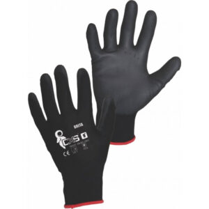 Pracovné rukavice CXS BRITA BLACK čierne č.9 – 1 pár