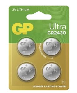 Lítiová gombíková batéria GP CR2430 4ks
