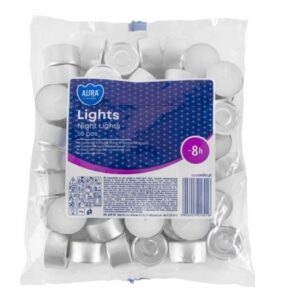 Aura Bispol čajové sviečky 50ks 950g