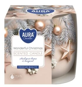 Aura Bispol Wonderful Christmas vonná sviečka 100g