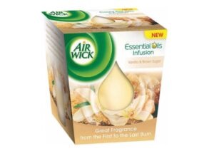 Air Wick Essentials Oils Infusion sviečka 105g Vanilla&Brown Sugar