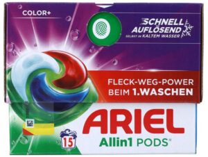 Ariel gélové kapsule na pranie 15ks Color+