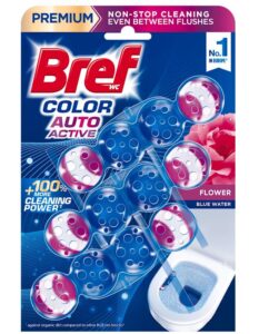 Bref Color AUTO Aktiv Flowers WC záveska 3x50g