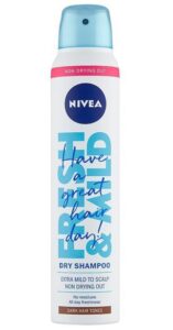 Nivea Fresh & Mild Dark Hair Tones suchý šampón na vlasy 200ml