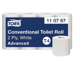 Tork konvenčný toaletný papier v kotúči, biely T4 – 8ks