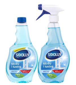 Sidolux DUO Arctic čistič okien 500ml MR + náhradná náplň 500ml